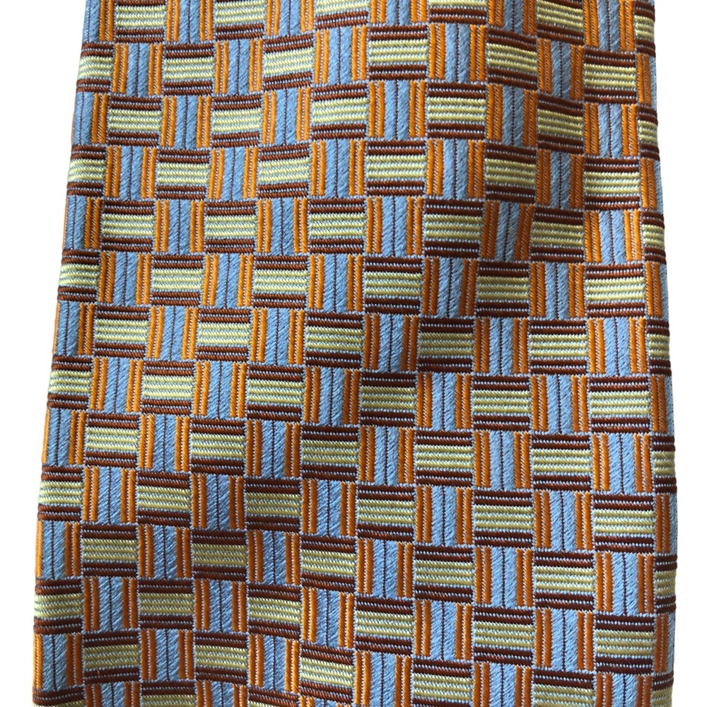 Paul Stuart Multicolored Print Silk Tie - image 5